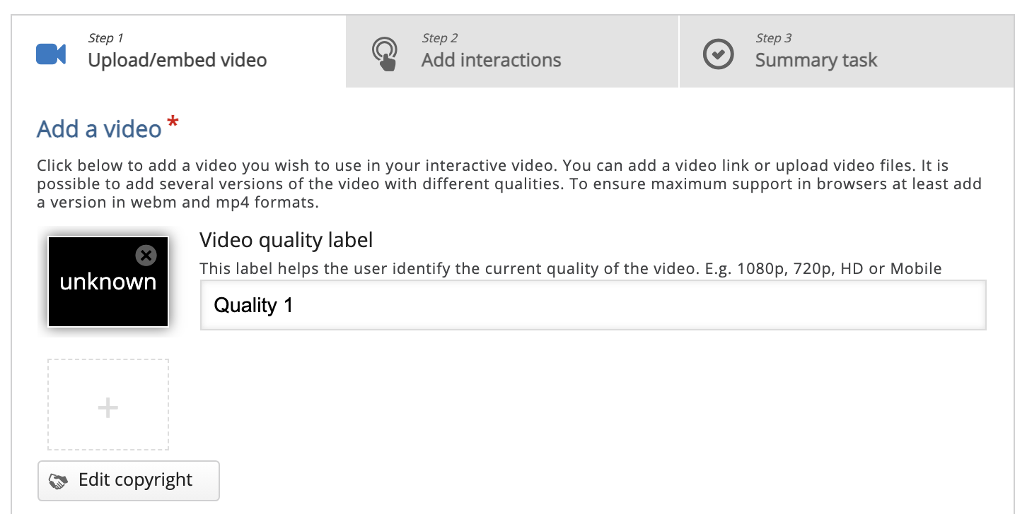 Video format not supported H5P